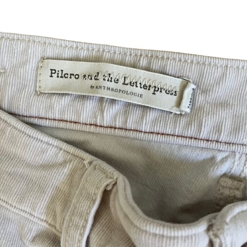 Anthropologie Pilcro and the Letterpress High Rise Skinny Corduroy Pants Size 29 - Picture 3 of 9